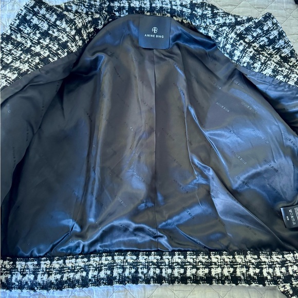 Anine Bing Adriana Tweed Crop Jacket, Size Medium, New - Picture 10 of 16